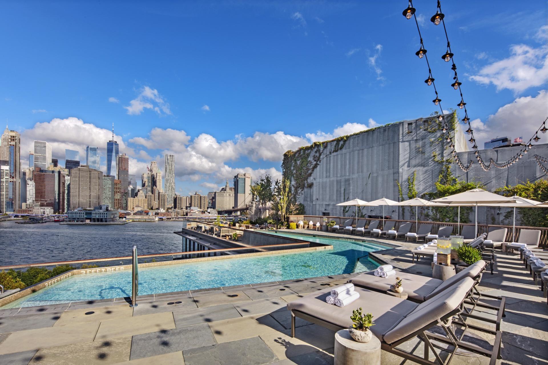 Rooftop Pool NYC 1 Hotel Brooklyn Bridge