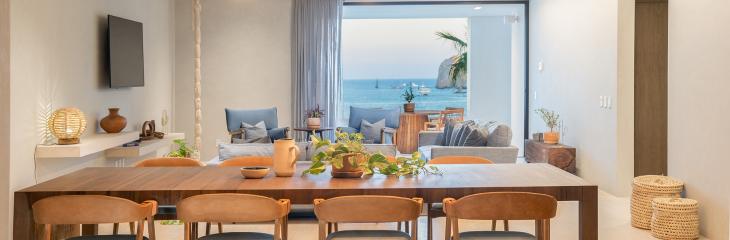 Three Bedroom Ocean View Home Dining Area