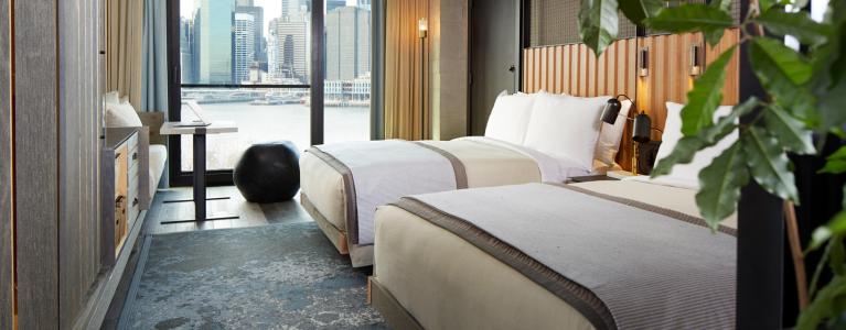 A 2 bed guest suite at 1 Hotel Brooklyn Bridge