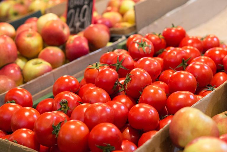 Tomatoes at the farm market
